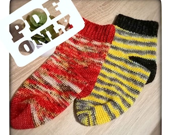 Crochet Socks Pattern - Sunnydale Socks - Intermediate Crochet Pattern - PDF ONLY