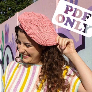 Crochet Beret Pattern - Bubblelucky Beret - Easy Crochet Pattern - PDF ONLY - UK Terms