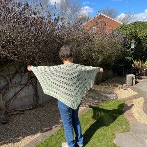 Asgard Crochet Shawl Pattern – Easy 3-point Design (PDF ONLY) - Etsy