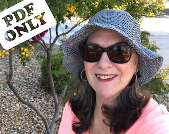 Atlantis Crochet Summer Hat Pattern – Easy Level (PDF ONLY)