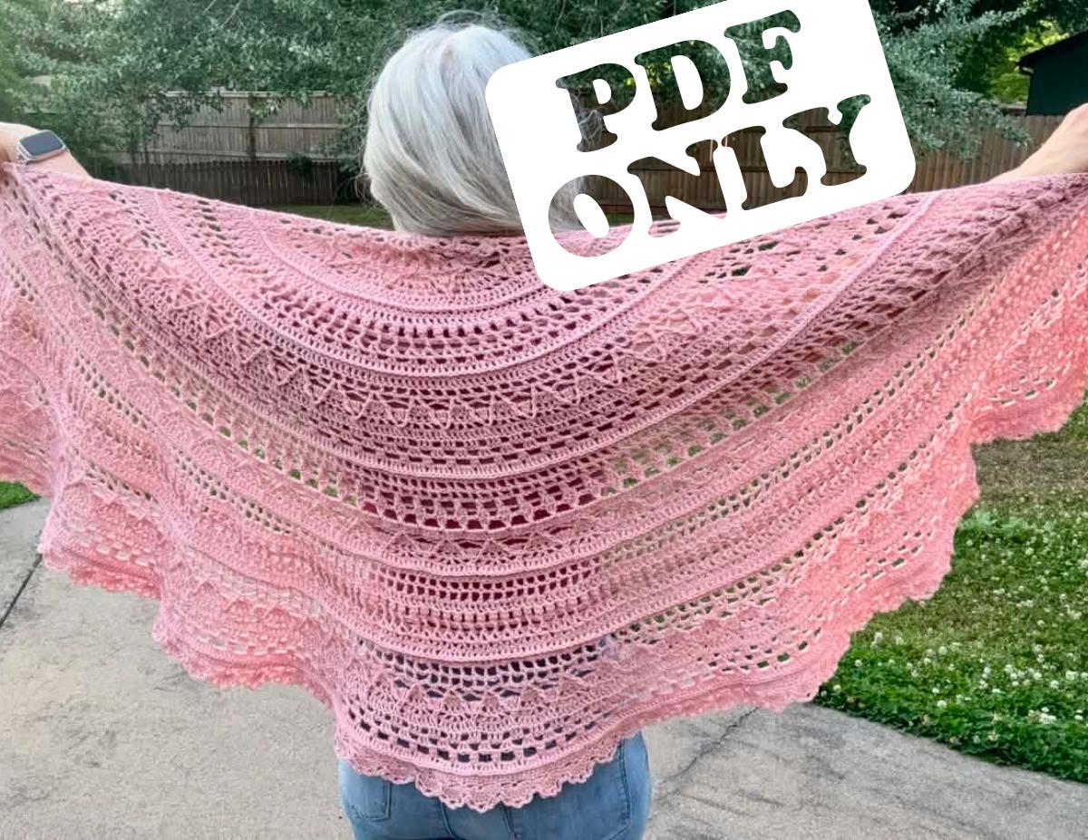 Crochet Shawl Pattern - the Mandalore Shawl - Advanced Crochet