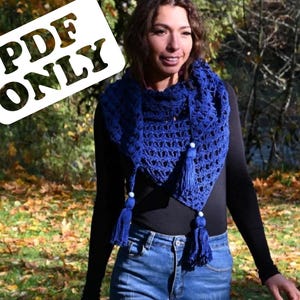 Crochet Shawl Pattern - The Giza Shawl - Crochet Pattern - PDF ONLY