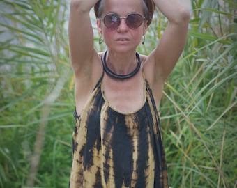 BHODE tiger dress, summer dress, batik, tie-dye