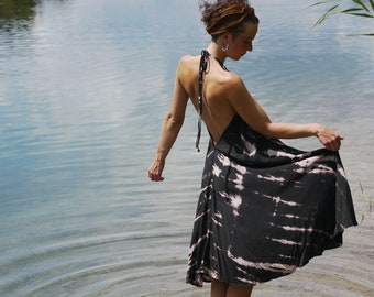 RURAL zebra dress, summer dress, batik, tie-dye