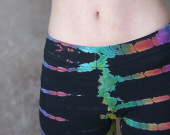 Leggings HOBA rainbow, cotton leggings, batik leggings, tie-dye