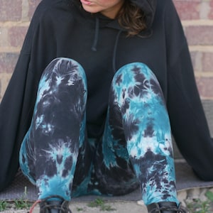 Leggings BALE ice, cotton leggings, batik leggings, tie-dye