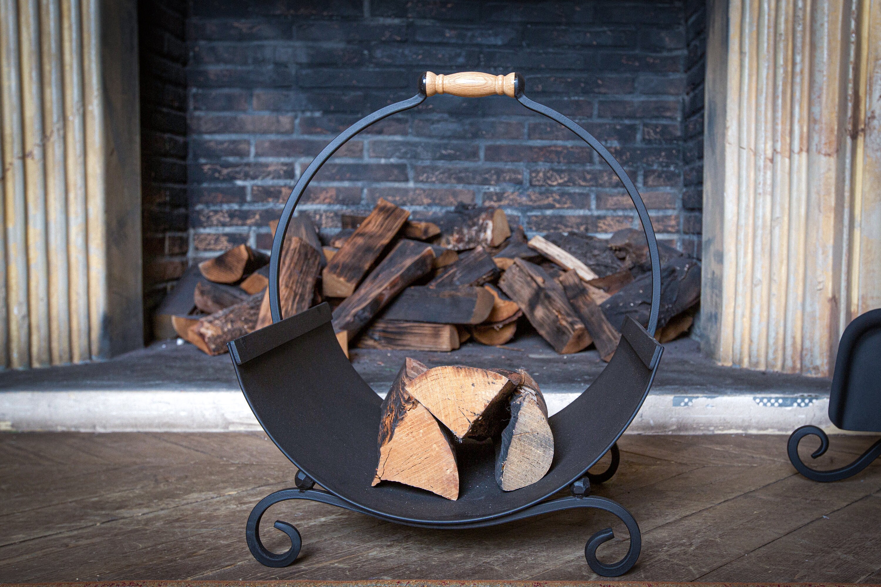 Fireplace Tools Firewood Holder Firewood Rack Log Storage Etsy