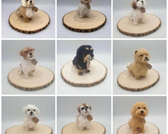 Custom made dog model, any dog breed made to order, Needle Felted Dog Sculpture, Memorial, Personalised Dog,  Pet Replica, Felt Dogs