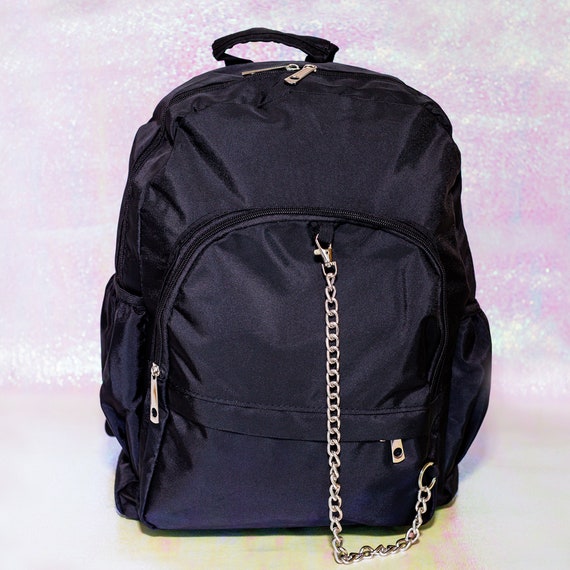 Backpack with chain discount