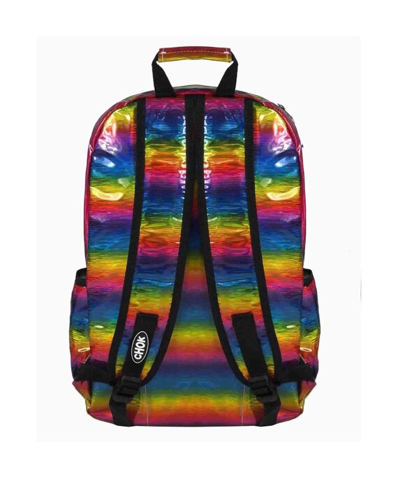 Holographic Rainbow Festival Chain Backpack - Kawaii - Bright