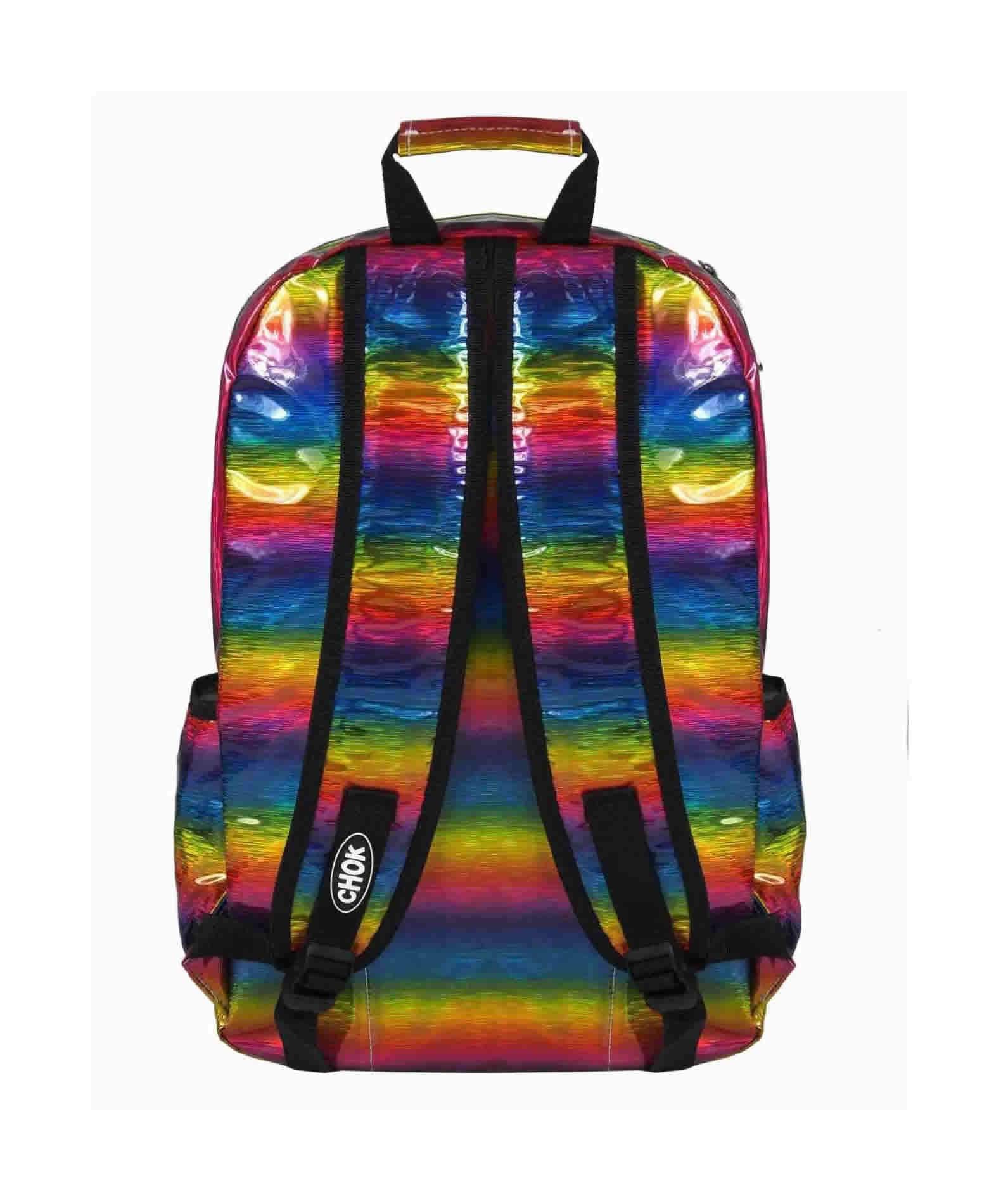Holographic Rainbow Festival Chain Backpack - Kawaii - Bright
