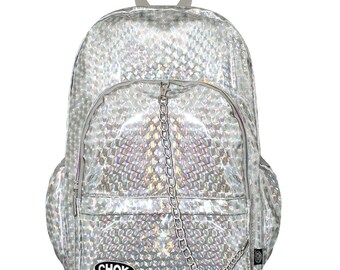 silver rucksack
