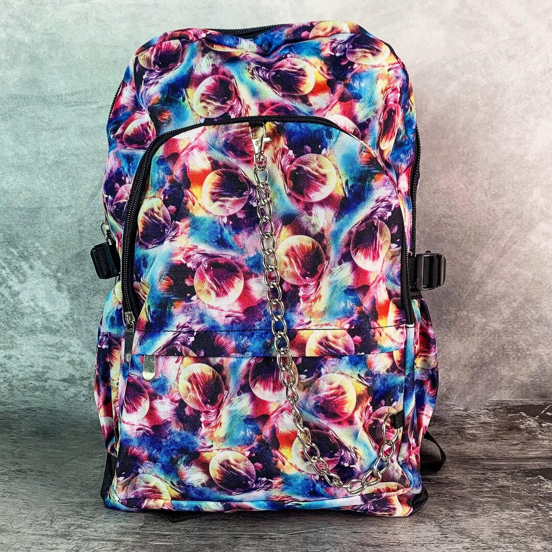 Galaxy Purple Stardust Space Print Premium Backpack main image 0