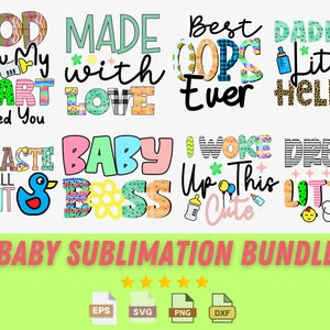 Premium Baby Sublimation Bundle - Funny Baby Png Pack - Cutest Baby Sayings Bundle