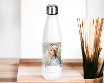 Custom Photo Water Bottle, Must Have Personalised Stainless Steel Water Bottle, Eco-Friendly Water Bottle, Reusable Personalised Photo Flask