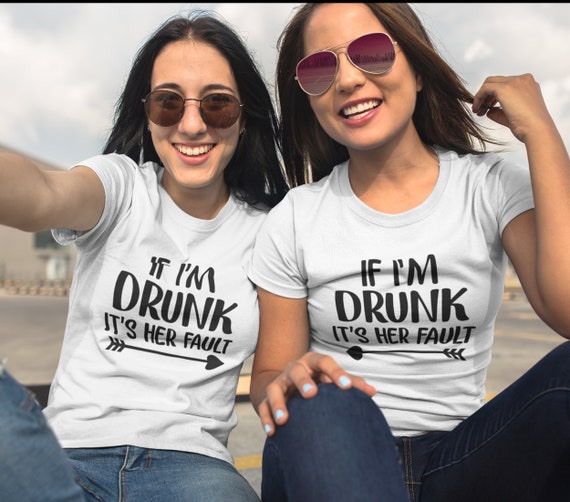 Supersonic hastighed Hold sammen med sfærisk Friends Funny T-shirts If I'm Drunk Matching T-shirts - Etsy