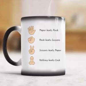 Magic Colour Mug - Ceramic Mug - Coffee Cup -  Funny Mug - Adult Joke Mug - Christmas Gift - Gift for Her - Gift Ideas