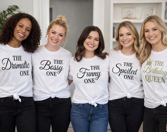 Birthday Queen T Shirt, Funny Friends T Shirts, The Bossy One Shirt, Best Friend Group Tees, Birthday Outfit Women