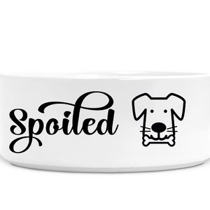 Personalised Spoiled Dog Bowl – Funny Pet Feeding Bowl, Small Ceramic Dog Bowl, Pet Lover Gift bild 6