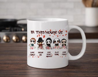 Horror Mug Scary Movie Mug Horror Movie Coffee Mug Halloween Mug Horror Lover Gift Spooky Mug Horror Coffee Mug Scary Gift