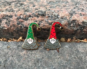 Tonttu Tomte Nisse New Year Christmas Finland Enamel Pin