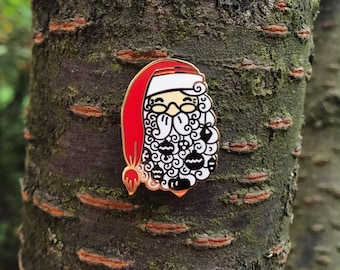 Joulupukki New Year Christmas Finland Enamel Pin