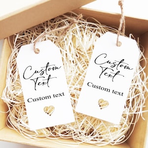 Gepersonaliseerde bedanktag, babyshowertag, bruilofttag, verjaardagstag, custom tag voor elk feest