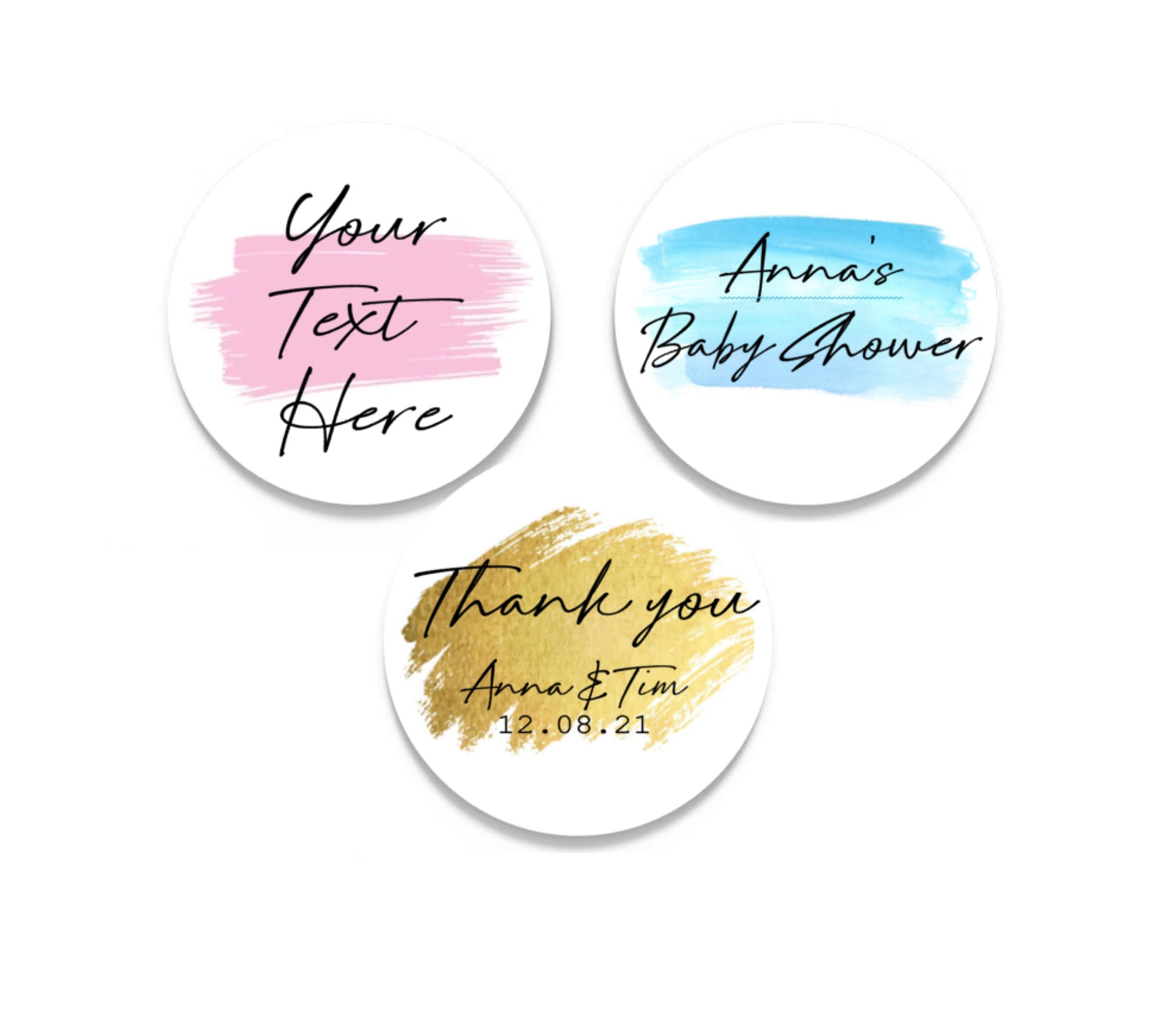 Sweet Fall Thank You Roll Stickers | Rose Gold Foil With Leaves Design - View #6