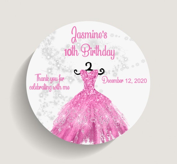 40 Count Quinceañera Stickers - 'Mis Quince' Spanish/English, 2 Inch Glossy, Sky Blue Design, Handmade In USA - View #5