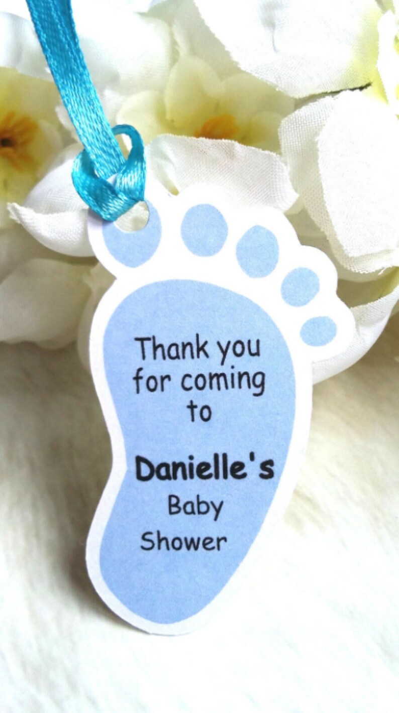 Custom Baby Shower Gift Tags Baby Shower Favour Tags Baby Etsy