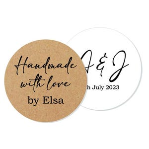 Stickers personnalisés Stickers kraft marron Stickers blancs Stickers personnalisés Stickers de mariage Stickers d'anniversaire Stickers de remerciement Sticker logo