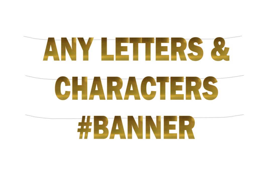 Custom Letter Banner for Any Occasion Personalised Backdrop Etsy