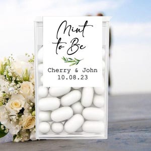 Mint to Be Stickers for Tic Tac, Personalised Wedding Labels for Tic Tac box, Labels for mints Tic Tac Boxes, Custom Tic Tac Labels