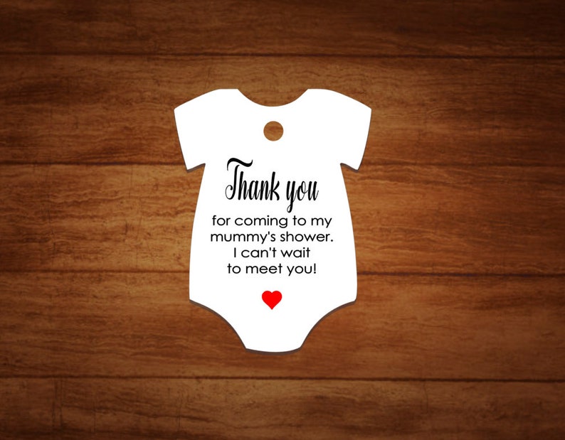 25x Thank You Baby Shower Gift Tag Baby Shower Favour Tag Etsy UK