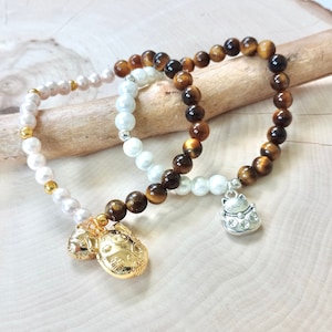 Maneki Neko Bracelet, Zhao Cai Mao Bracelet, Chinese Fortune Cat, Lucky Pig Bracelet, Feng Shui Horoscope, Attract Money, Wealth & Health