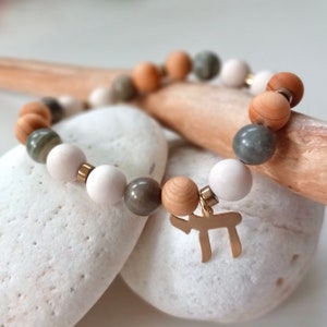 Chai Bracelet, Chai Life Charm Bracelet, Hebrew Chai Bracelet, Judaica Bracelet, Hebraic Jewelry, Jewish Gemstone Bracelet, Am Yisrael Chai!