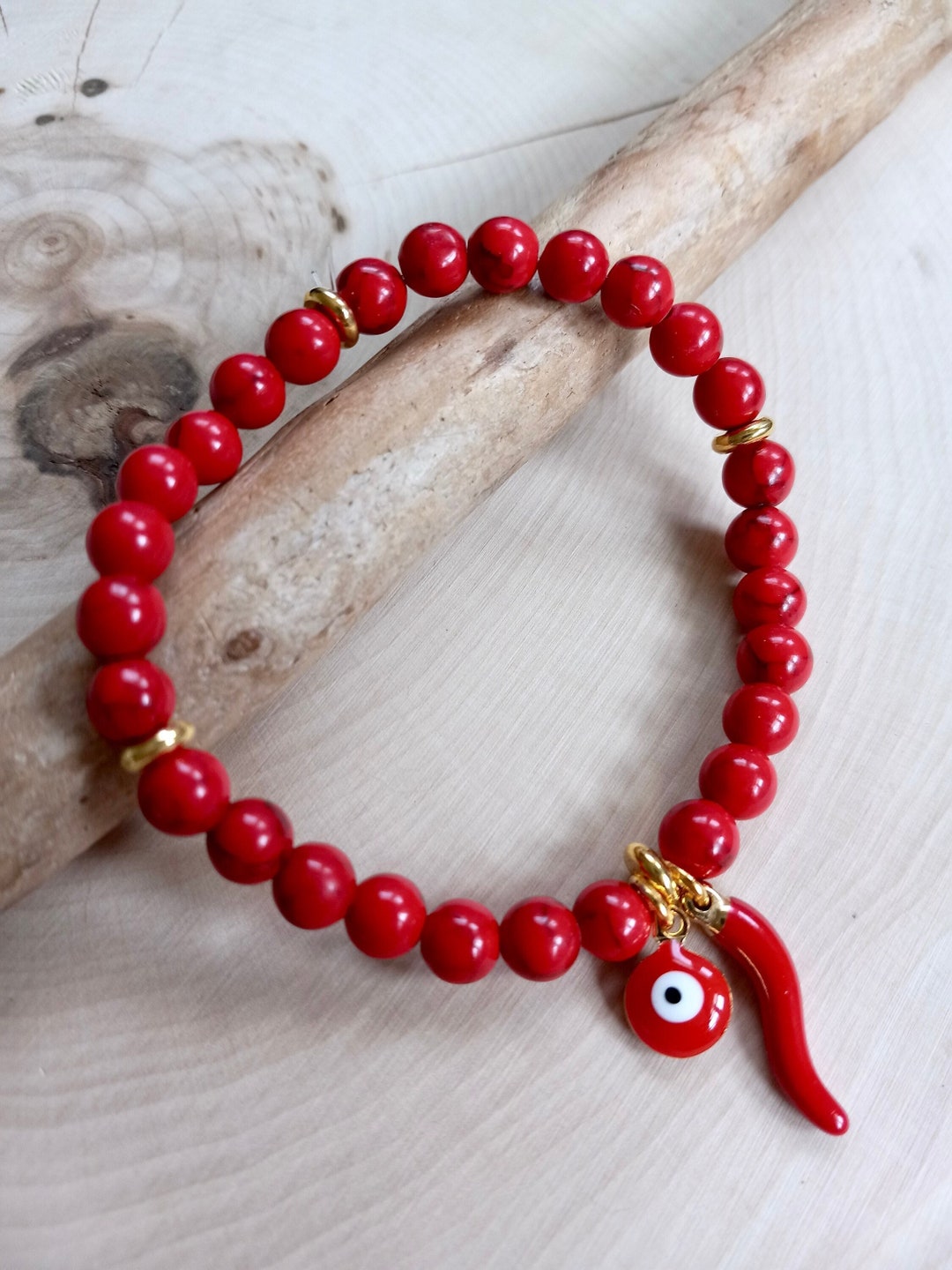 108 Bracciale da preghiera Mala, legno naturale Tibetano Buddista