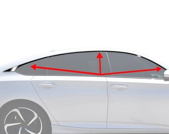 Window Vinyl Chrome Delete Trim Blackout Fits Honda Accord Sedan 2018 2019 2020 2021 2022