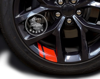 Wheel Rim Vinyl Decal Sticker Stripe Overlay For 18" - 20" Wheels