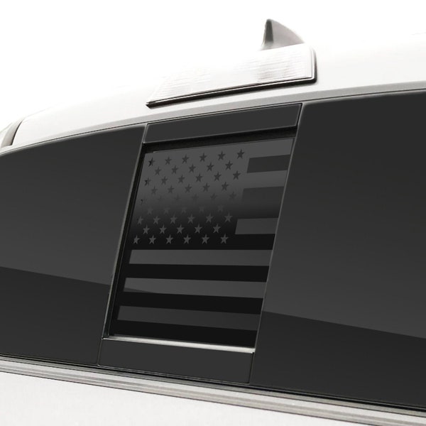 Toyota Tacoma American Flag Rear Window Vinyl Decal (2016-2023)