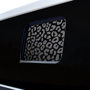 Fits Jeep Gladiator 2020-2026 Back Rear Middle Window Fuel Door Gas Cap Animal Leopard Cheetah Spots Print Decal Sticker 2020 2021 2022