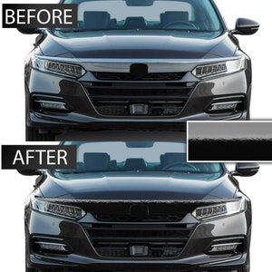 Grille Chrome Delete Blackout Overlay Vinyl Fits Honda Accord 2018-2022 Sedan