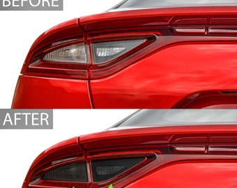 Rear Side Markers Reflectors Tail Light Precut Smoked Vinyl Tint Fits Kia Stinger GT 2018 2019 2020 2021
