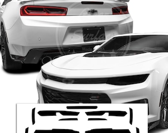 Camaro Smoke Tint Overlay Kit: Headlight, Tail Light, Side Marker (2016-2018)
