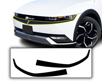 Passend für Hyundai Ioniq 5 Side Hinten Vorne Stoßstange Vinyl Chrome Delete Trim Blackout Aufkleber Sticker Cover Overlay 2022 2023 2024