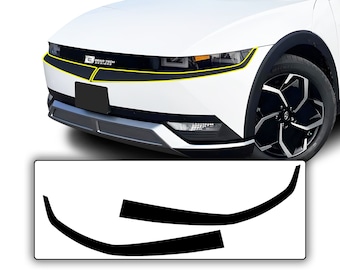 Passend für Hyundai Ioniq 5 Seite Hinten Front Stoßstange Vinyl Chrom Delete Trim Blackout Aufkleber Aufkleber Overlay Film 2022 2023 2024