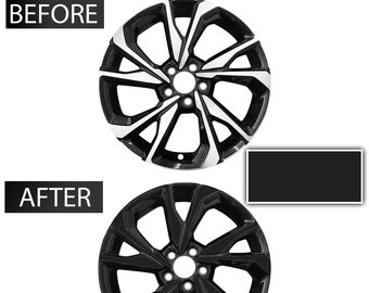 GG Wraps Chrome Delete Blackout Vinyl Overlay Kit For 2022+ Honda Civic 17" Wheels