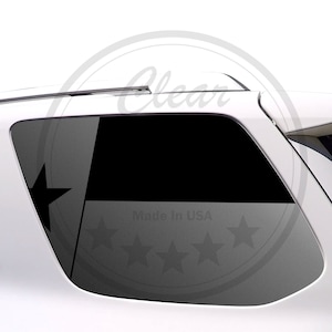 Fits 2010-2024 Toyota 4Runner Texas Flag 3rd Rear Window Decal Stickers 2011 2012 2013 2014 2015 2016 2017 2018 2019 2020 2021 2022 2023