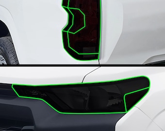 Pasuje do Chevroleta Colorado 2023-2026 Zestaw do przyciemniania przednich i tylnych świateł z przyciemnianym winylem, folia nakładkowa PPF 2023 2024 2025 2026