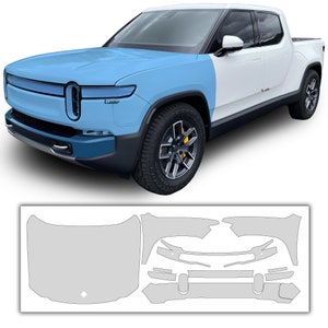Fits Rivian R1T PREMIUM Pre Cut Paint Protection Film Clear Bra PPF Decal Kit 2022 2023 2024